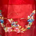Handpainted Filipiniana Alampay Floral Shawl Maria Clara Red Pañuelo L/XL Silk
