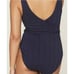 Andie The Belmar One Piece Swimsuit In Navy Eyelet M NWT