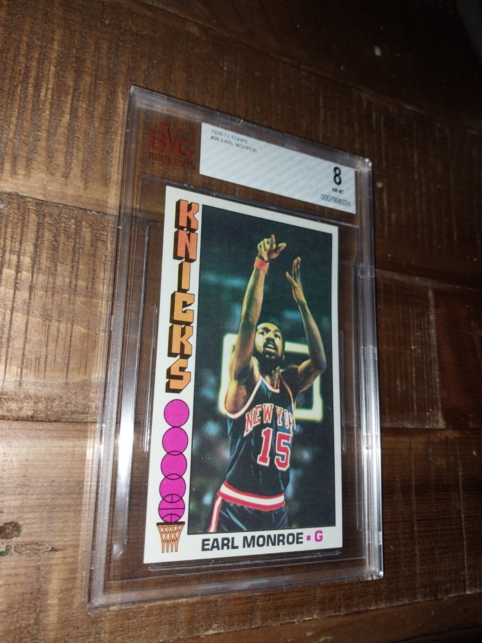 Earl Monroe 1976-77 Topps BVG 8