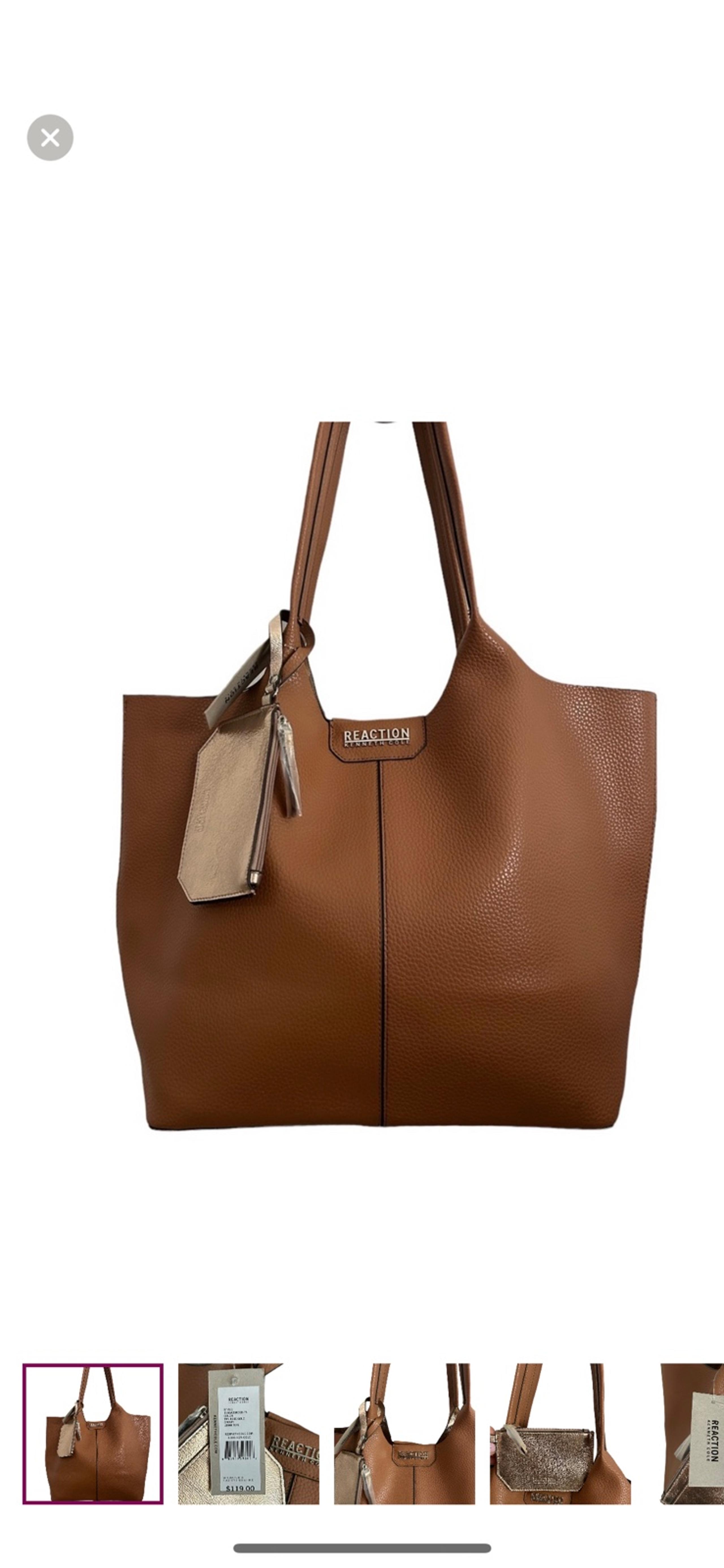 NWT Kenneth Cole Reaction Leona
Tote Tan Rose Gold Style
1100A20KCGB-TN