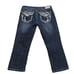 Grace in LA Low Rise Cropped Bling Jeans Size 25