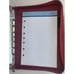 Franklin Covey Day One Planner 7 Ring Binder Organizer Zip Purse w/Handles Red
