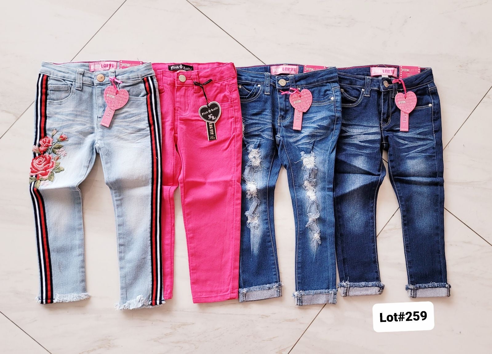 Girls Jeans Size 4 LOT#259-21
