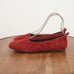 Born Womens Boca Flats Slip On Shoes Red Suede Round Toe Size 9.5M