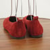 Born Womens Boca Flats Slip On Shoes Red Suede Round Toe Size 9.5M