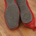 Born Womens Boca Flats Slip On Shoes Red Suede Round Toe Size 9.5M