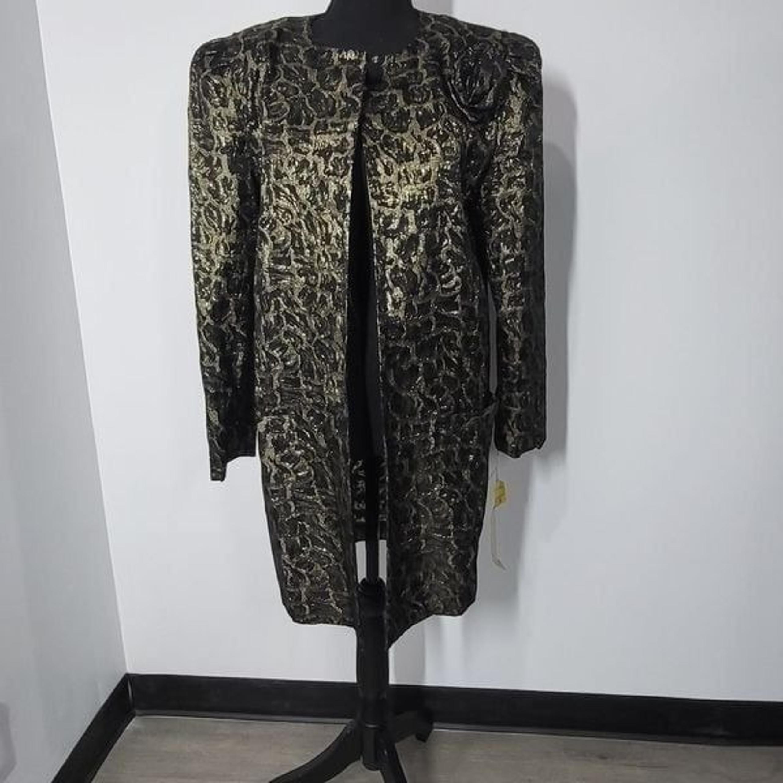 Vintage Tangents Black & Gold Metalic Jacket