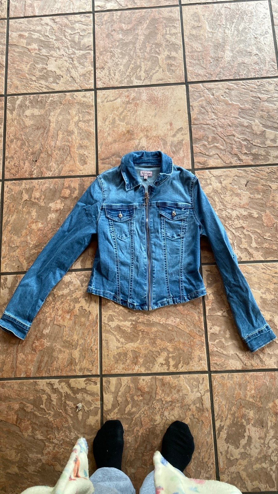 Juicy Couture zipper jean jackets