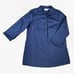 Y2K Navy Blue Half Button Roll Tab Sleeves Pockets Linea Tunic Blouse Size Large