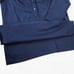 Y2K Navy Blue Half Button Roll Tab Sleeves Pockets Linea Tunic Blouse Size Large