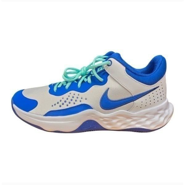 NIKE FLY BY MID 3 Basketball Shoes White Blue Sneakers DD9311-102 Mens Size 10