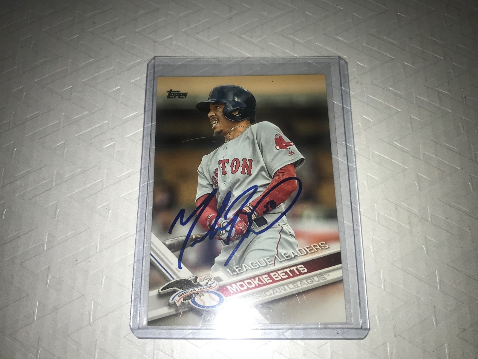Mookie Betts Signed MLB Card