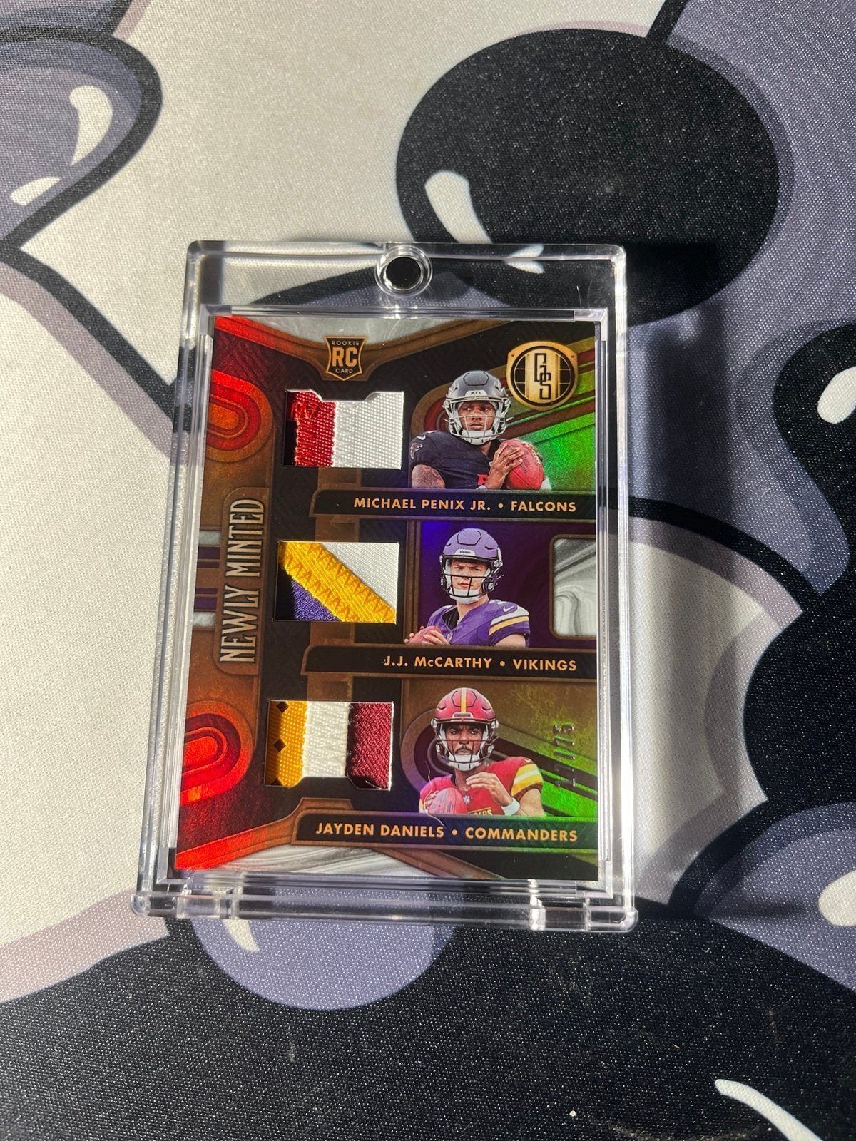 2024 Panini gold standard Michael penix jr JJ McCarthy and Jaden Daniels /75