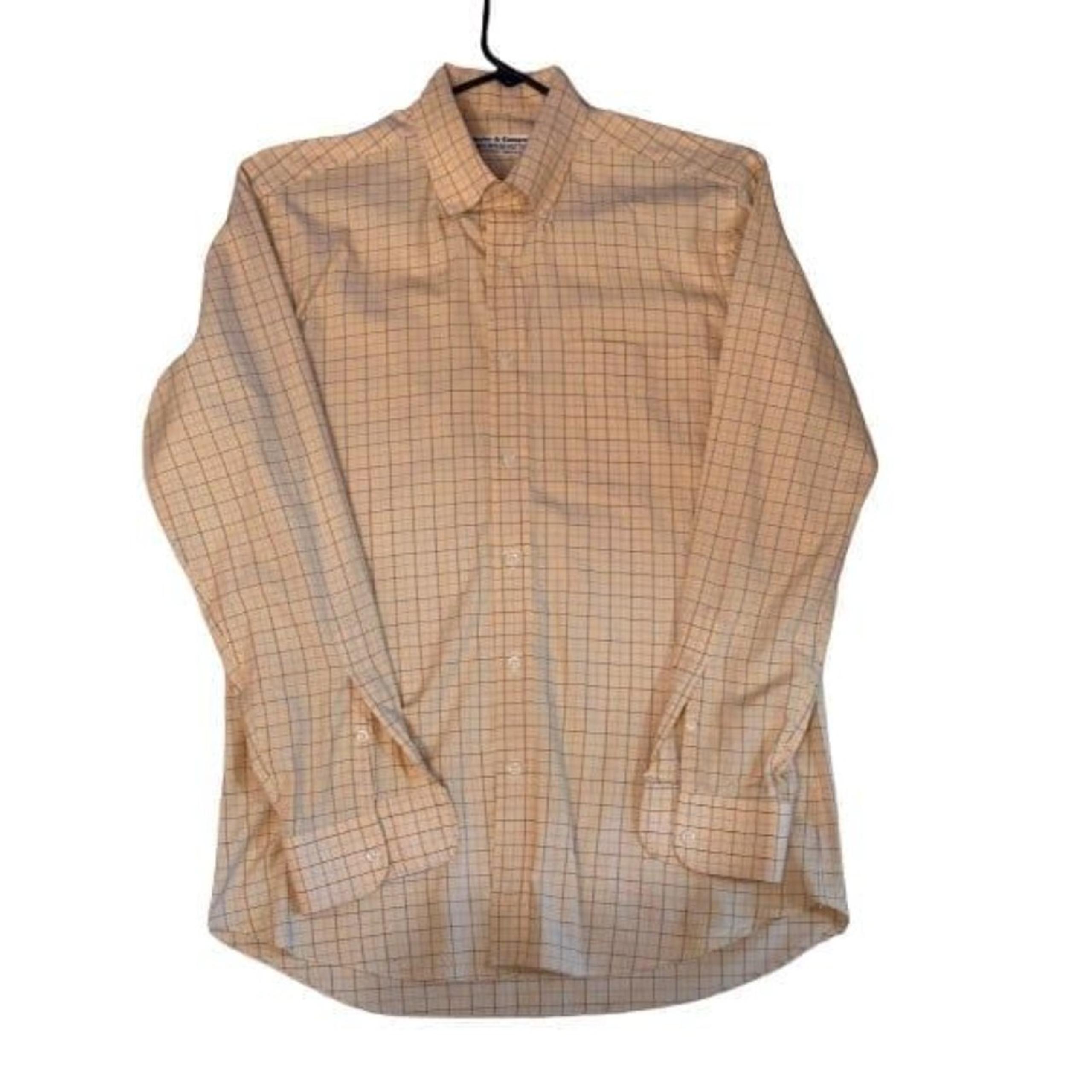Master & Company Grid Check Long Sleeve Button 1976 Fat Tsao size Medium