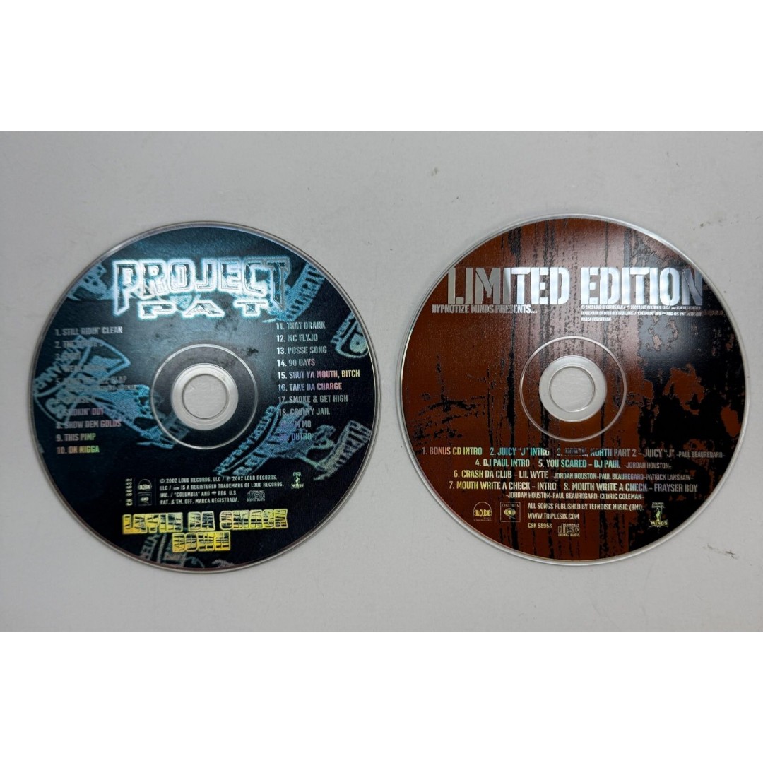 Layin' da Smack Down by Project Pat (Limited Edition Bonus) RARE DISCS ONLY