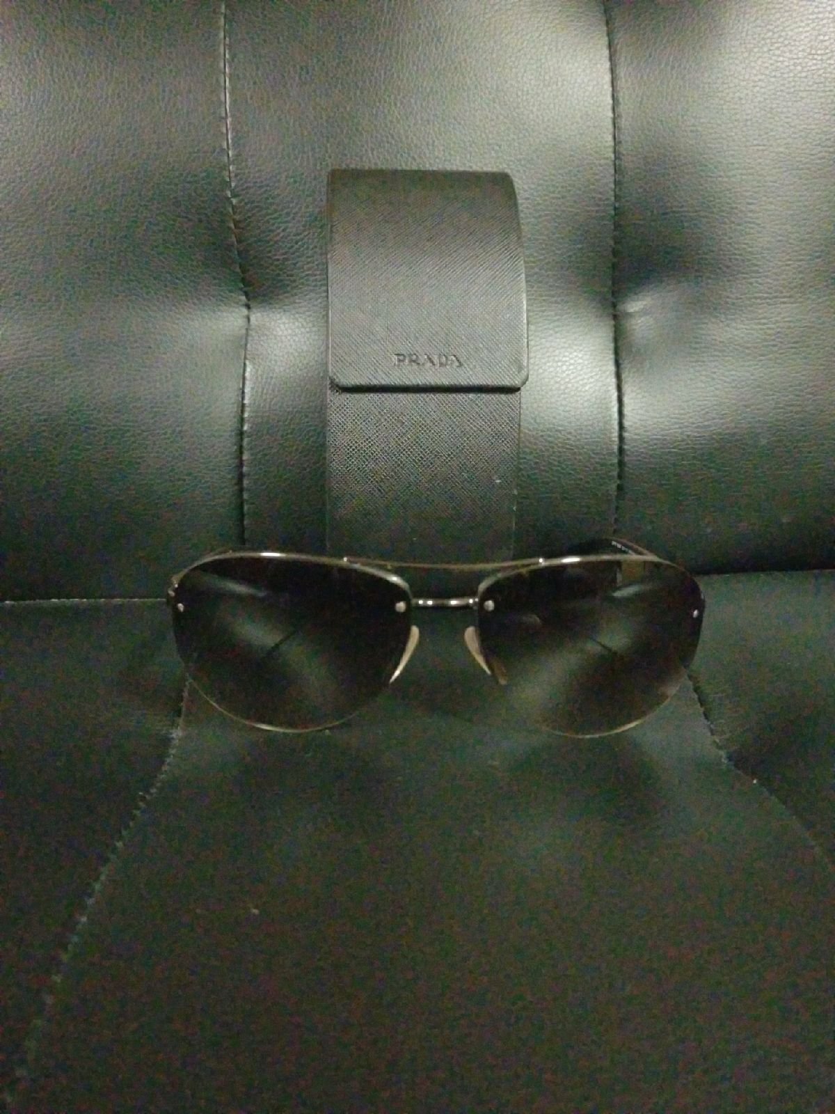 Prada Linea Rossa Men's Gunmetal Pilot S