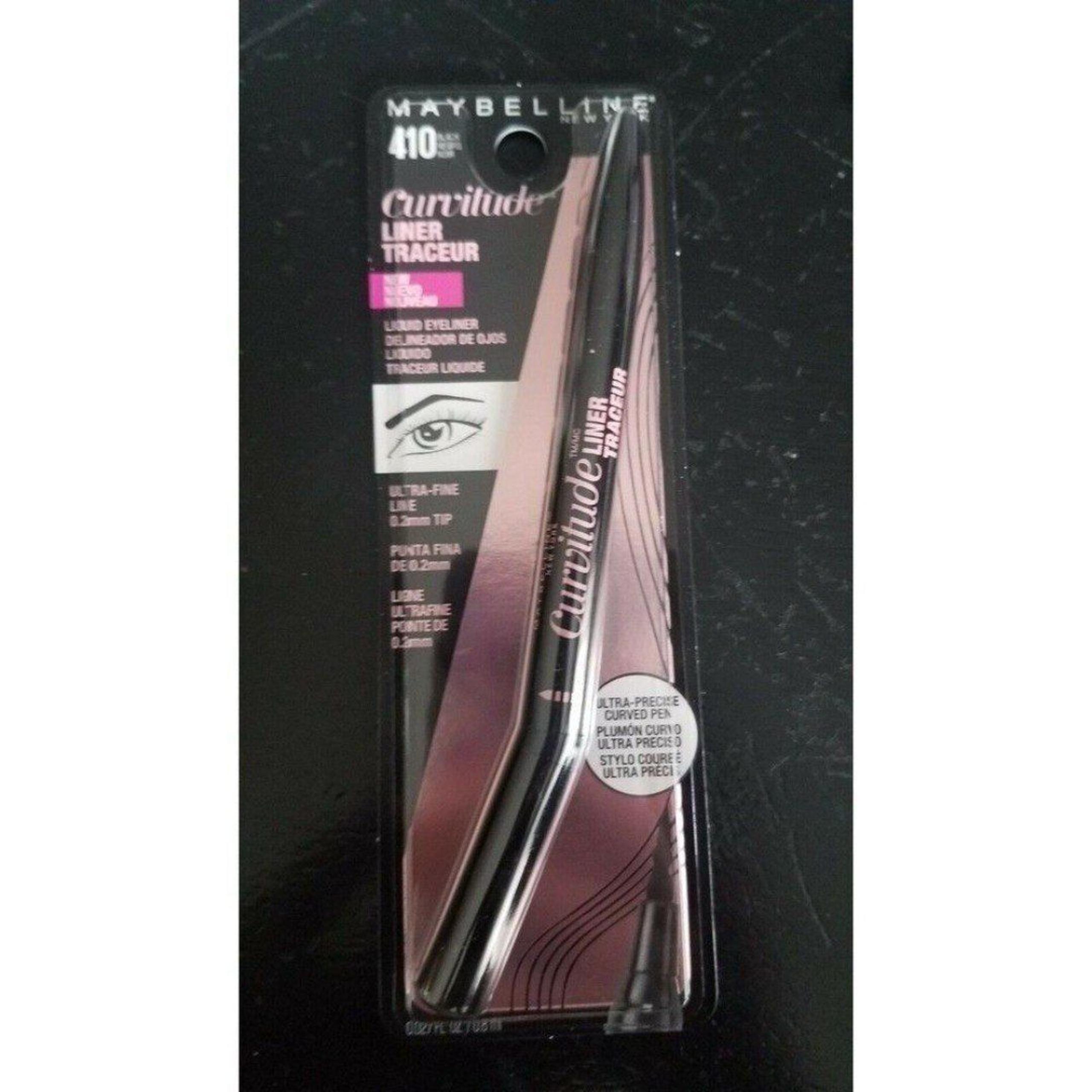 #410 Black Maybelline Curvitude Eye Liner 0.027 oz.