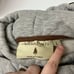 WANAKOME Abigail Hooded Sweatshirt in Heather Grey Orange Striped SZ L