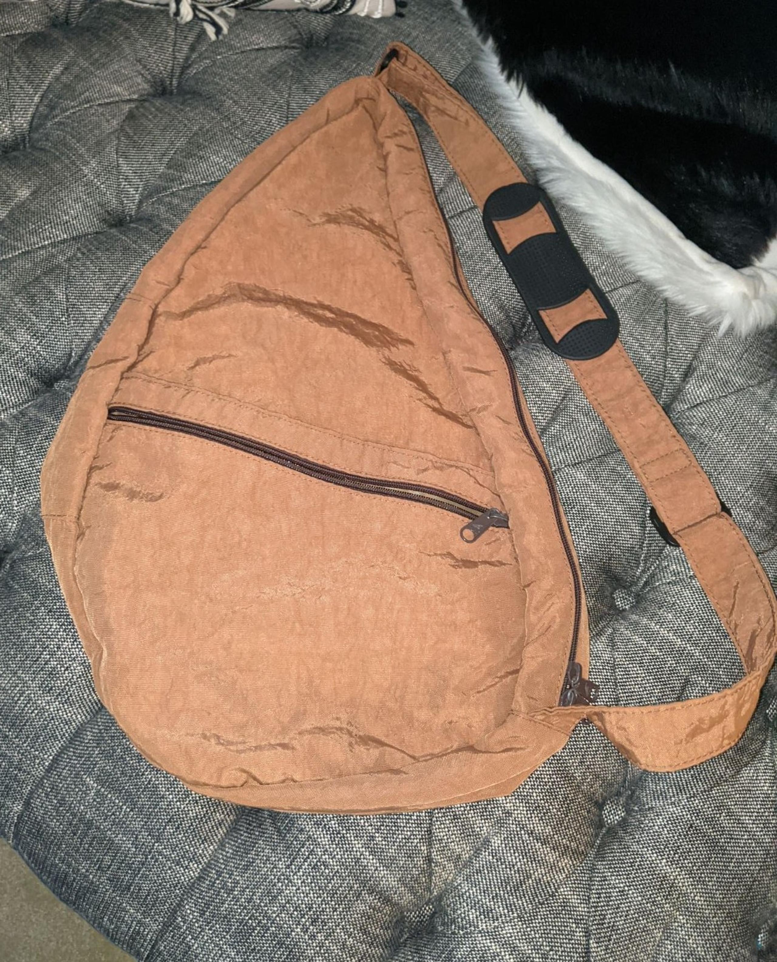 Caramel nylon American healthy backpack