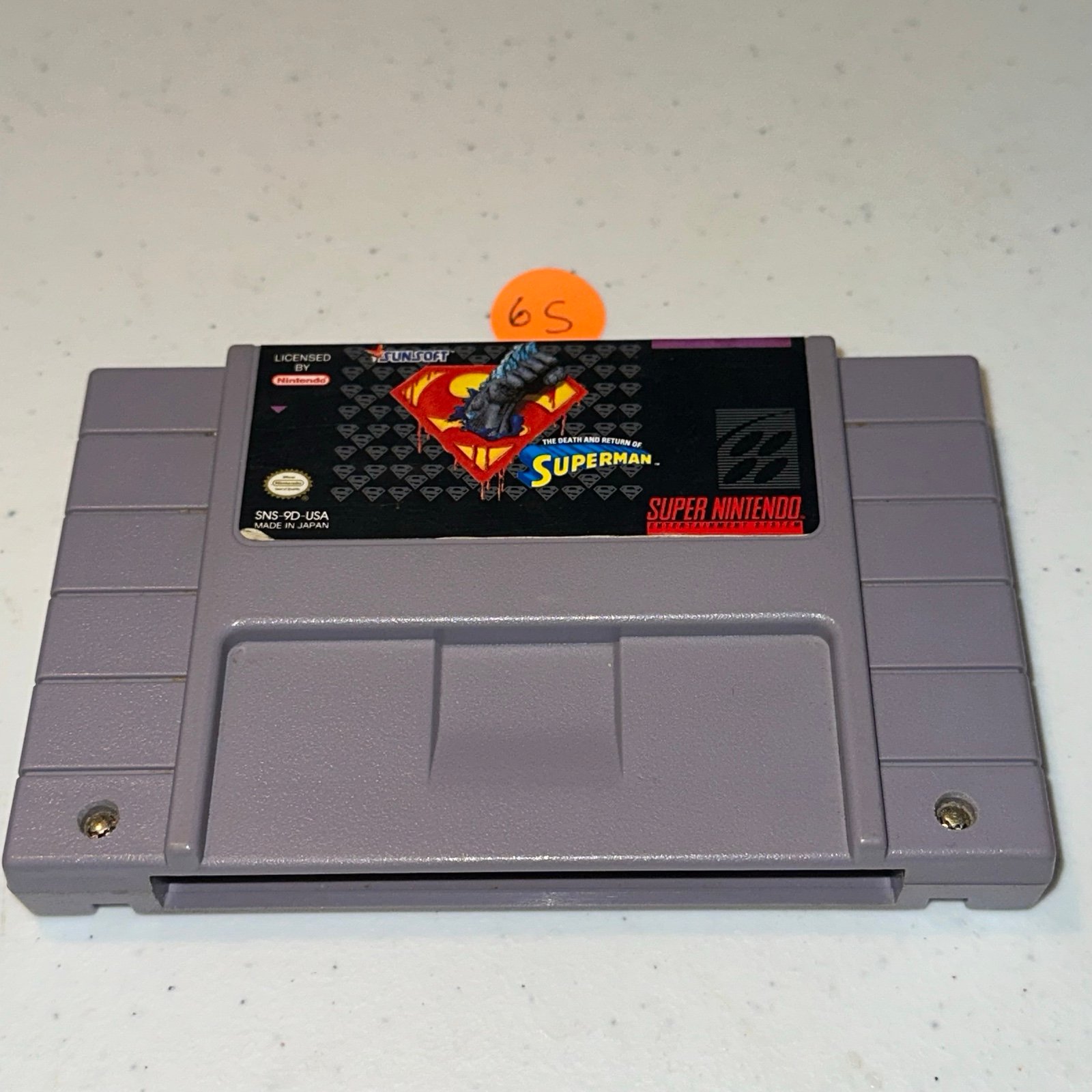 The Death And Return Of Superman for Super Nintendo SNES Authentic - Tested 6S
