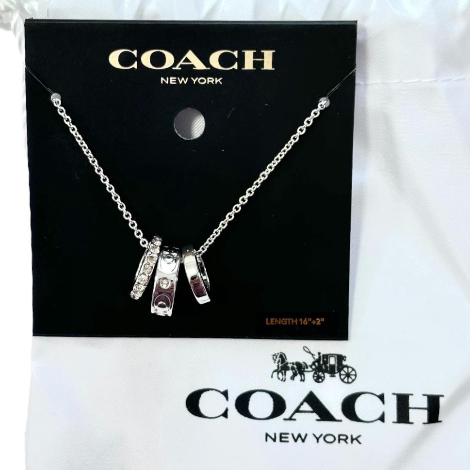 Coach*3連リング*ロゴ*キラキラ*Signature Rondell Necklace Coach Signature Rondell Necklace - Fashion Accessories