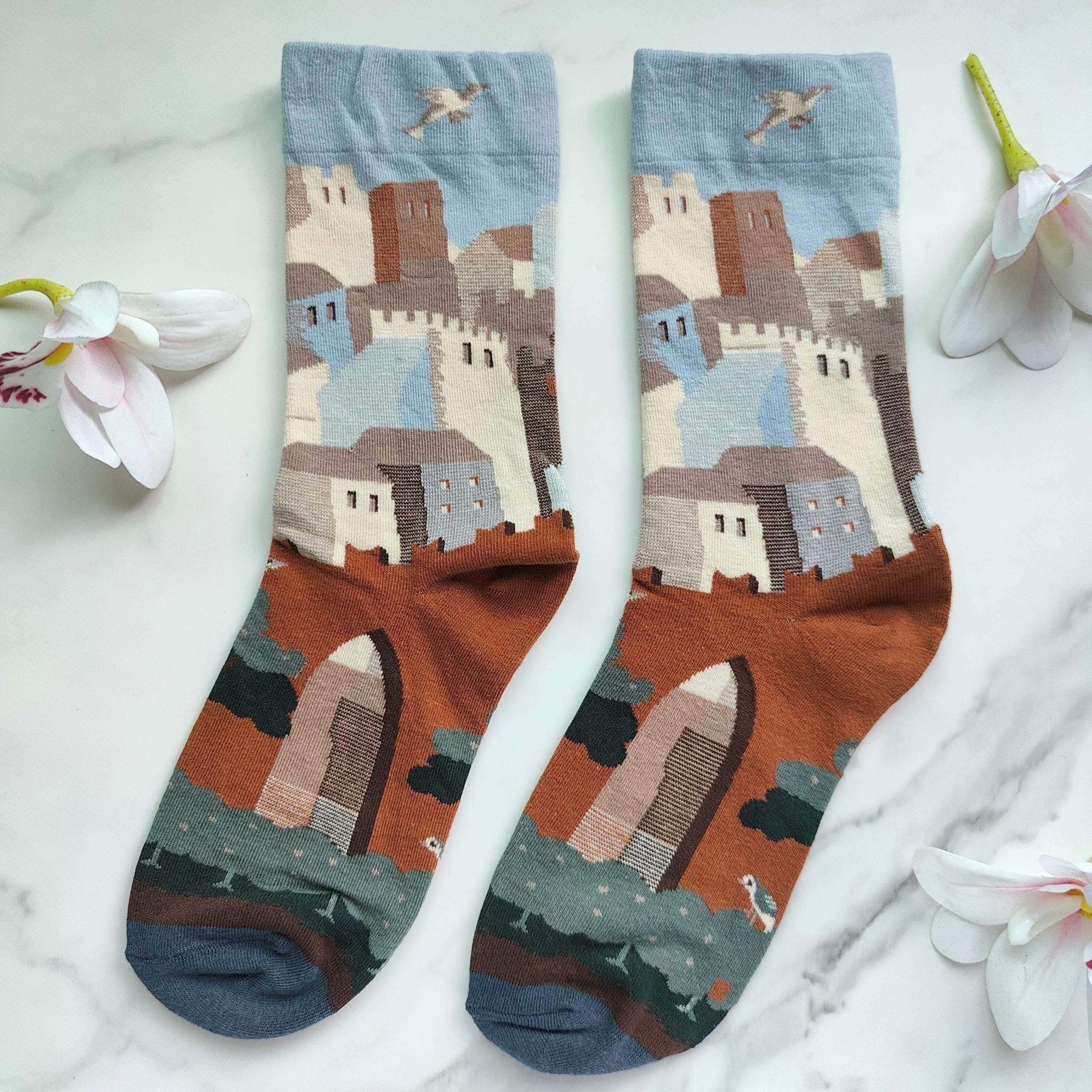 NEW CASTLE COTTON BLEND CREW SOCKS