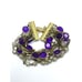 Vintage Purple Pearl Beaded Bracelet