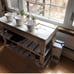 Sturdy Vintage Style 8 Pair Shoe Storage Bench