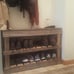 Sturdy Vintage Style 8 Pair Shoe Storage Bench