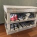 Sturdy Vintage Style 8 Pair Shoe Storage Bench