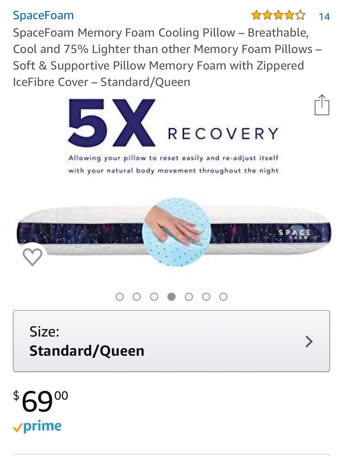 Cooling Memory Foam Pillow