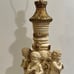Set of Neoclassical Antique Itailan Ceramic Gold Gilt Cherub Lamps