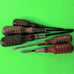 5 Lot Vintage MAC Tools Wood Handled Philips 1 2 Flat Head Screwdriver 1201 H2