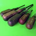 5 Lot Vintage MAC Tools Wood Handled Philips 1 2 Flat Head Screwdriver 1201 H2