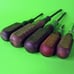 5 Lot Vintage MAC Tools Wood Handled Philips 1 2 Flat Head Screwdriver 1201 H2