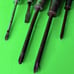 5 Lot Vintage MAC Tools Wood Handled Philips 1 2 Flat Head Screwdriver 1201 H2
