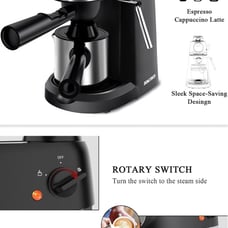 SOWTECH Espresso Machine, Cappuccino Machine with Steam Milk Frother, 3.5 Bar La
