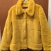 Yellow Faux Fur Jacket