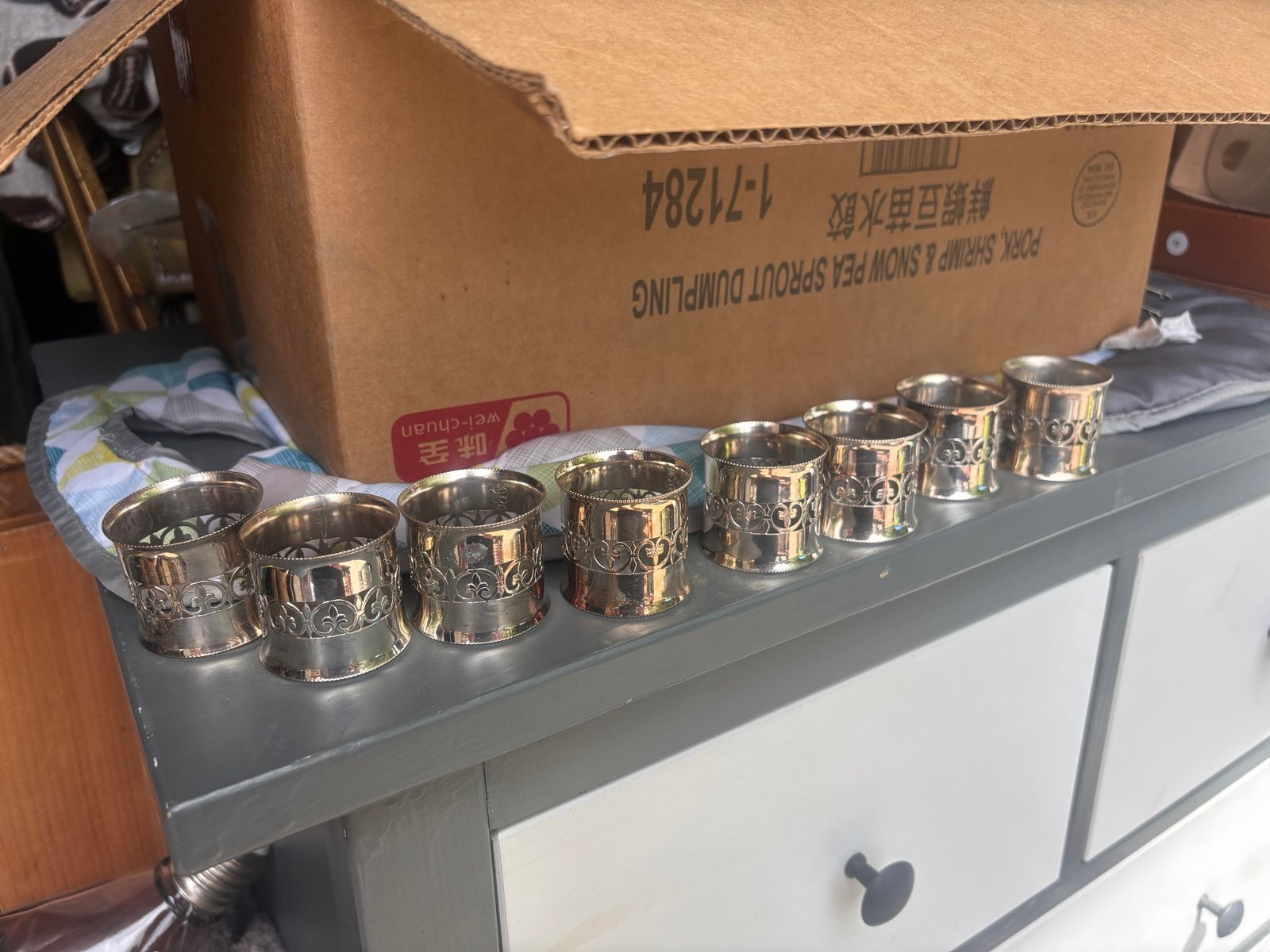 Vintage Silver plate napkin rings