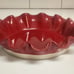 Emile Henry Red Ruffled 10 Pie Dish