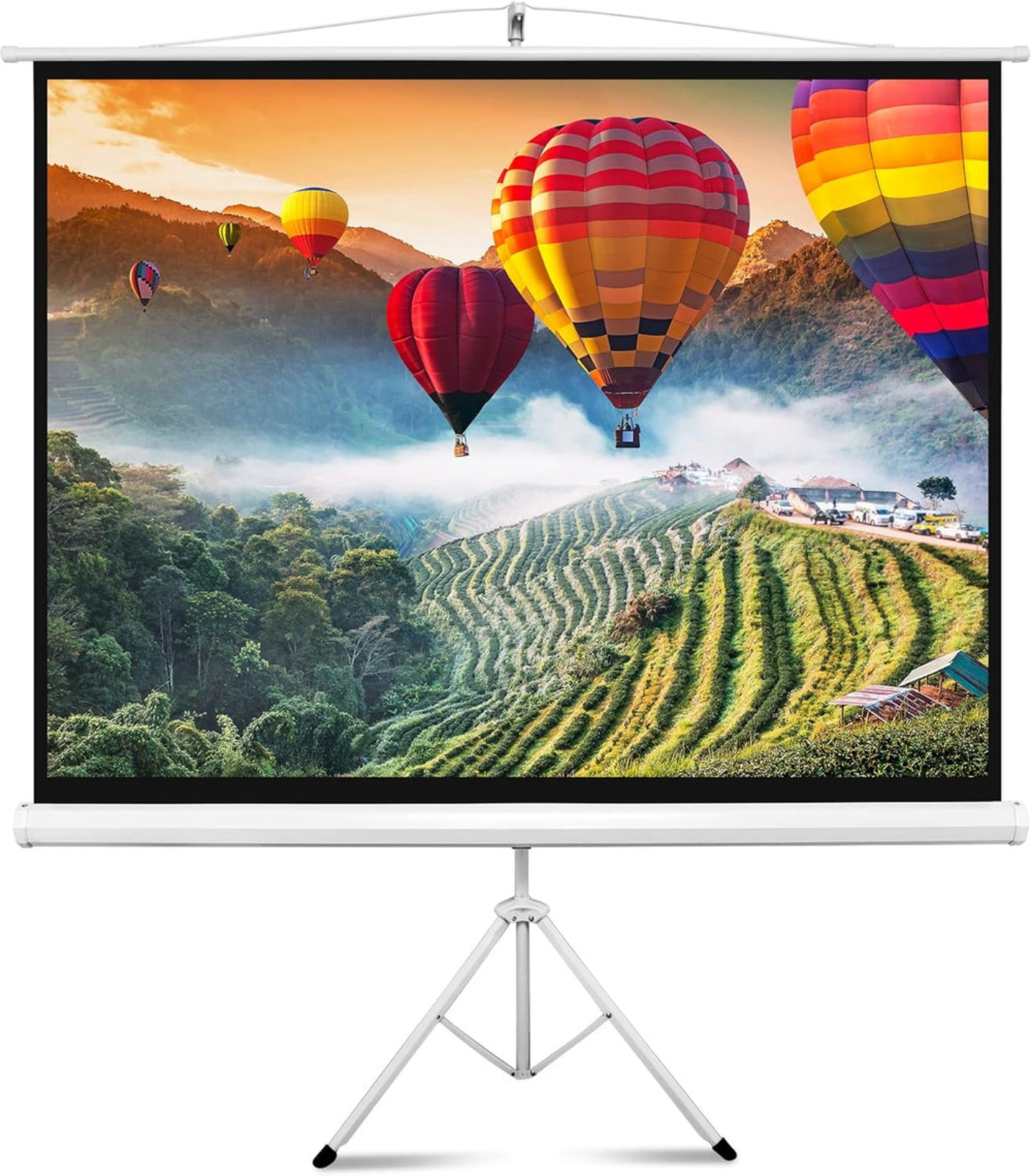 Pyle Upgraded Pyle 72 Projector Screen with Floor Standing Portable