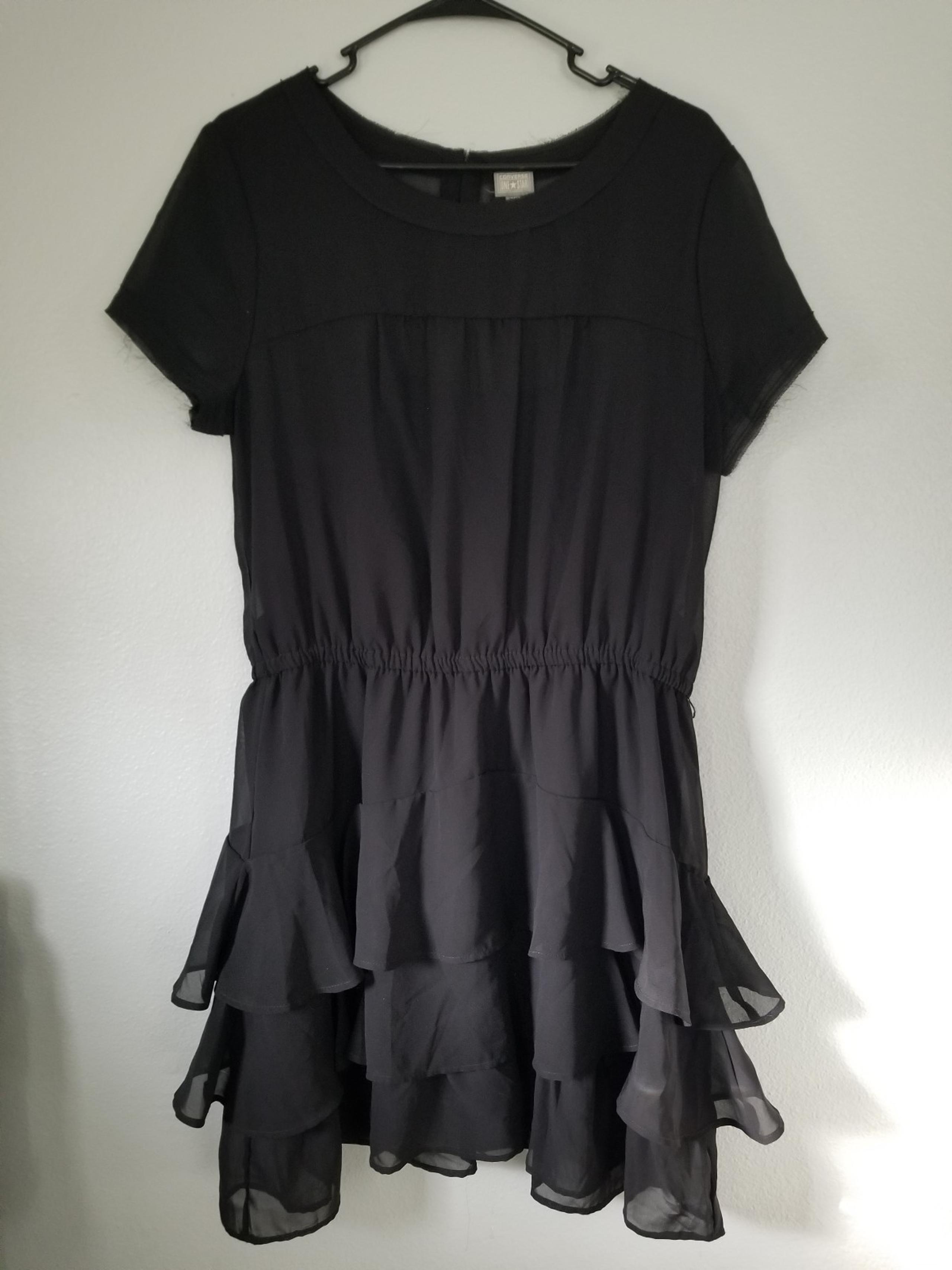 Womens Converse One Star Layer Skater Dress Black XL