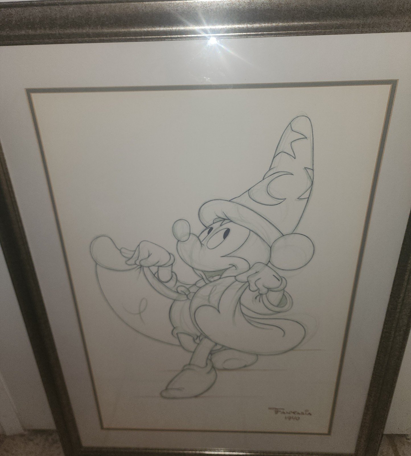Disney Mickey Mouse Sorcerer's Apprentice pencil sketch