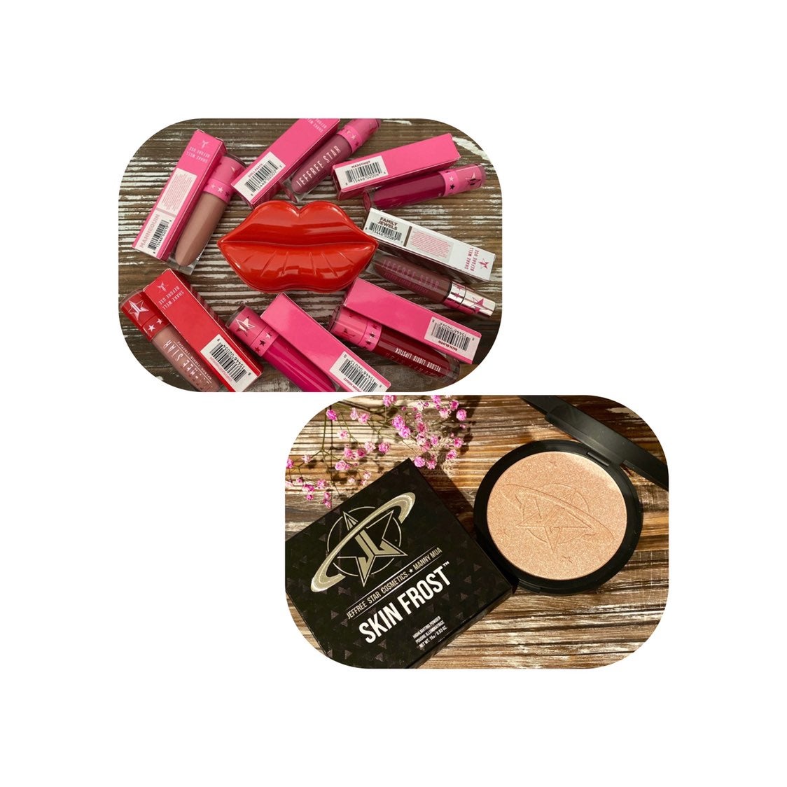 jeffree star (bundle) 6 lipsticks & ecli