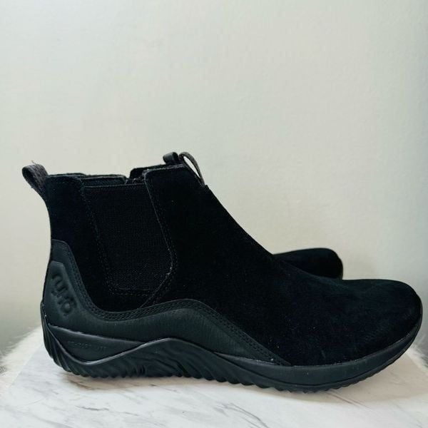 RYKA Echo Versa Ankle Suede Bootie, Water Repellant, Black, Size 9.5, NWOT