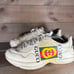 gucci rython mens size 12 shoes beige leather comfort causal sneakers Has some
