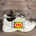 gucci rython mens size 12 shoes beige leather comfort causal sneakers Has some