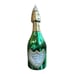 Anthropologie Green Champagne Bottle Hand Blown Glass Ornament New