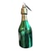 Anthropologie Green Champagne Bottle Hand Blown Glass Ornament New