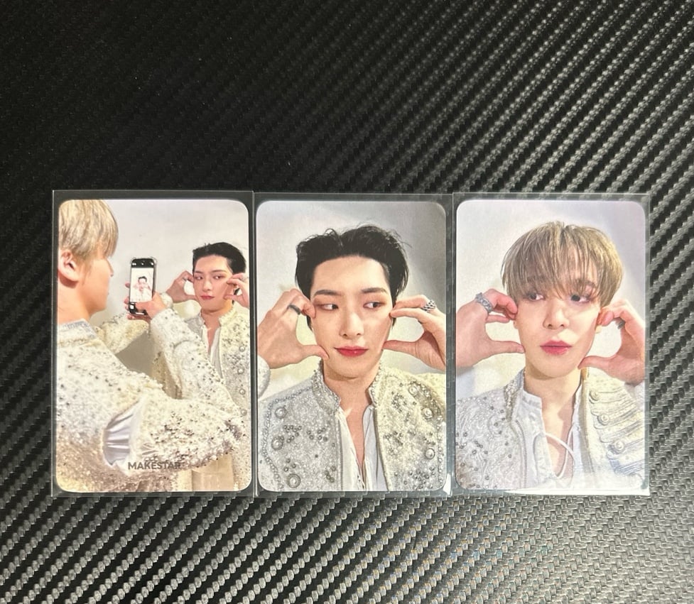 Ateez Golden Hour Part 2 Yunho Mingi Photocard set Europe Tour Makestar POB
